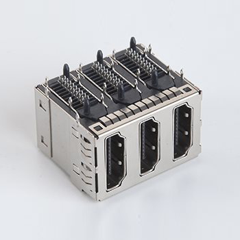 HDMI Connector,PCB,Press-Fit ;1X3
