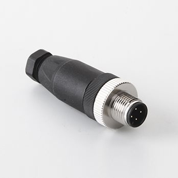 M12 Serial Connector A Code, ST,W/Hood-Male