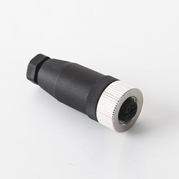 M12 Serial Connector,A code,ST,W/Hood-Female