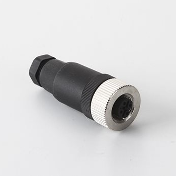 M12 Serial Connector B Code, ST,W/Hood-Female